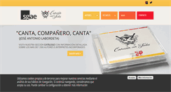Desktop Screenshot of cancioncontodos.com